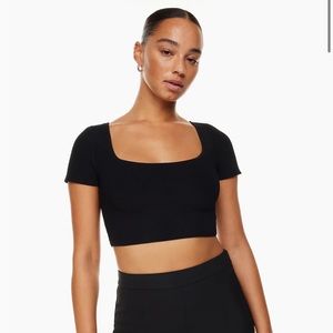 Aritzia Sculpt Knit Squareneck Top